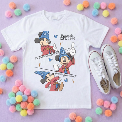 Magical Sorcerer, Some Imagination T-Shirt, Florida, Orlando, Magical World - Adults & Kids Sizes
