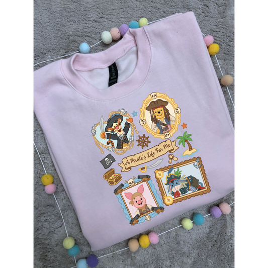 Pirate Besties Park Life Sweatshirt, Ears, Florida, Orlando, Holidays Jumper, Holiday Outfits - Adults & Kids Sizes - Fleece Cozy Sweatshirt