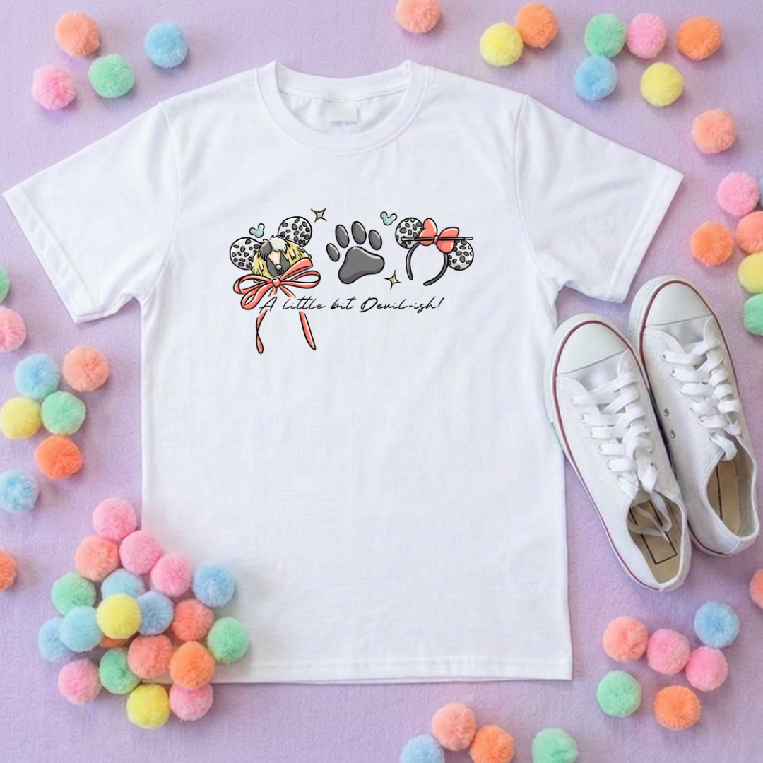 Villain Inspired Printed T-Shirt, Under the Sea, Hello Beastie, De-vil, Villains Theme - Adults & Kids Sizes - Cotton T-Shirt