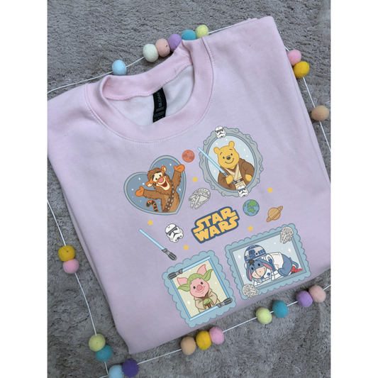 Galaxy Friends Park Life Sweatshirt, Ears, Florida, Orlando, Cruise Holidays Jumper, Holiday Outfits - Adults & Kids Sizes - Fleece Cozy Sweatshirt