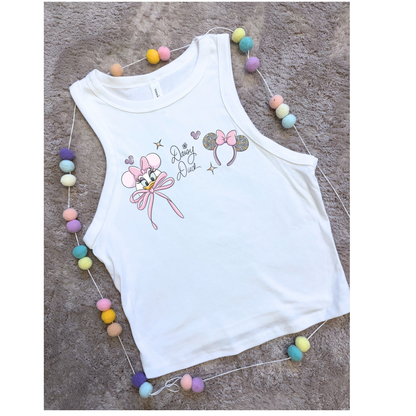 Magical Girlie Duck Bow Printed Vest, Florida, Orlando, Magical World - Adults & Kids Sizes