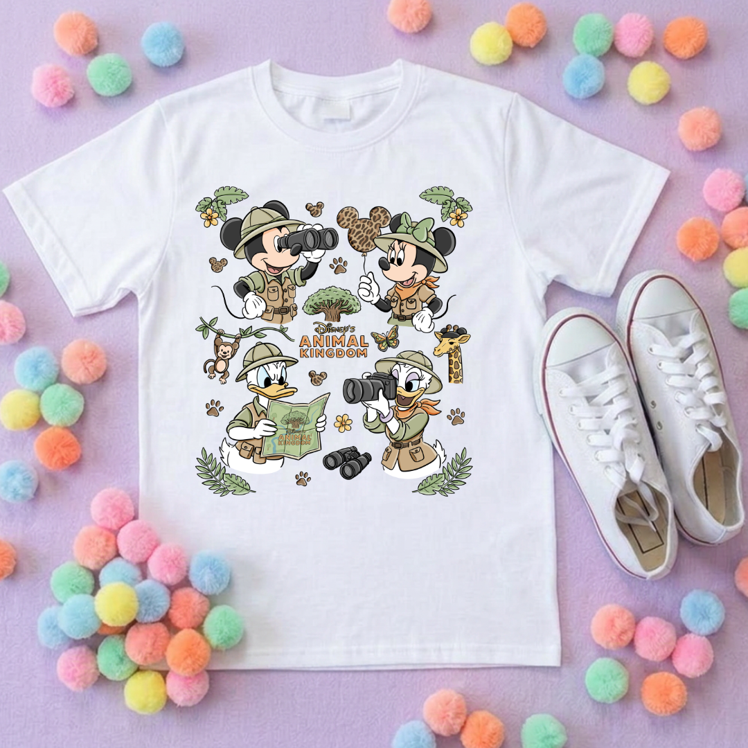 Animal Kingdom Full Art Park Life T-Shirt, Ears, Florida, Orlando, Cruise Holidays T-Shirts, Holiday Outfits - Adults & Kids Sizes - Cotton T-Shirt (Copy)