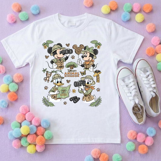 Animal Kingdom Full Art Park Life T-Shirt, Ears, Florida, Orlando, Cruise Holidays T-Shirts, Holiday Outfits - Adults & Kids Sizes - Cotton T-Shirt (Copy)