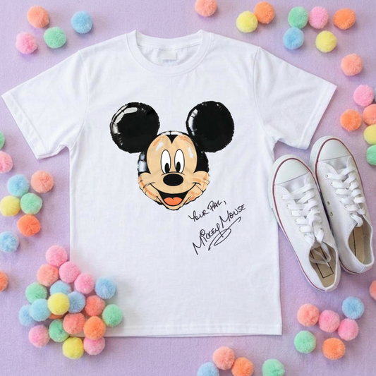 Magical Kingdom, Mouse Balloon, Printed T-Shirt, Florida, Orlando, Magical World - Adults & Kids Sizes