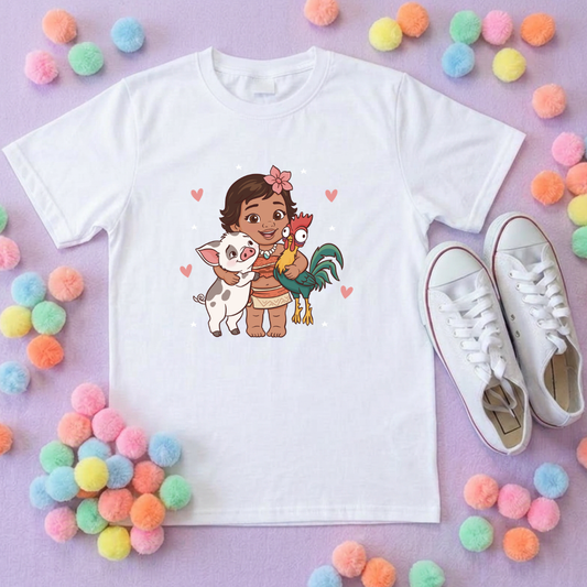 Moana Baby Besties, Polynesian Hotel Theme Inspired T-Shirts, Inspired Printed T-Shirt, Princess Movie, Princess- Adults & Kids Sizes - Cotton T-Shirt