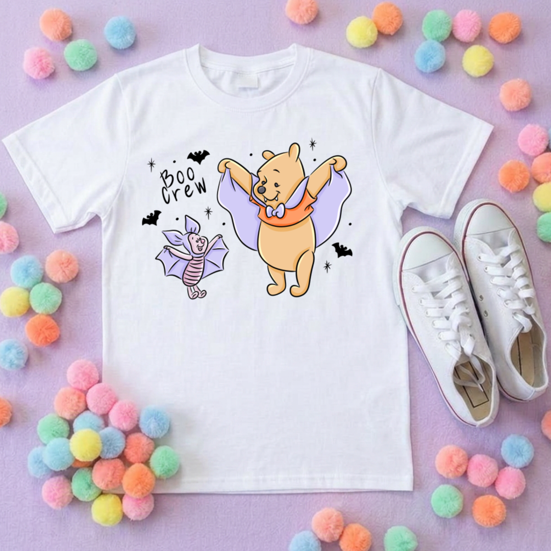 Pooh Boo Crew Park Life T-Shirt, Ears, Florida, Orlando, Cruise Holidays T-Shirts, Holiday Outfits - Adults & Kids Sizes - Cotton T-Shirt