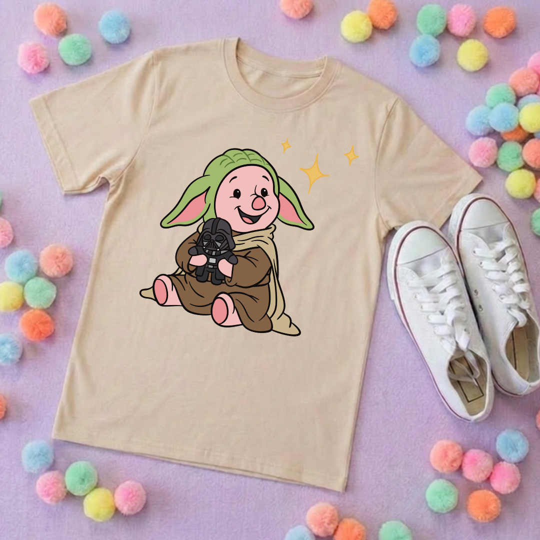 Galaxy Piglet Park Life T-Shirt, Ears, Florida, Orlando, Cruise Holidays T-Shirts, Holiday Outfits - Adults & Kids Sizes - Cotton T-Shirt