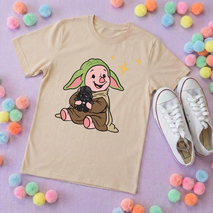 Galaxy Piglet Park Life T-Shirt, Ears, Florida, Orlando, Cruise Holidays T-Shirts, Holiday Outfits - Adults & Kids Sizes - Cotton T-Shirt