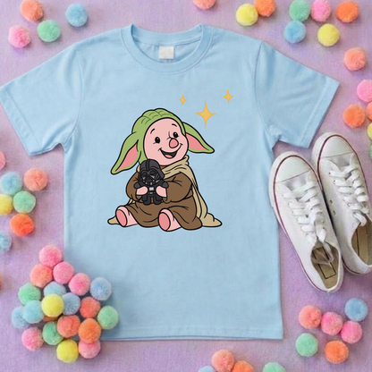 Galaxy Piglet Park Life T-Shirt, Ears, Florida, Orlando, Cruise Holidays T-Shirts, Holiday Outfits - Adults & Kids Sizes - Cotton T-Shirt