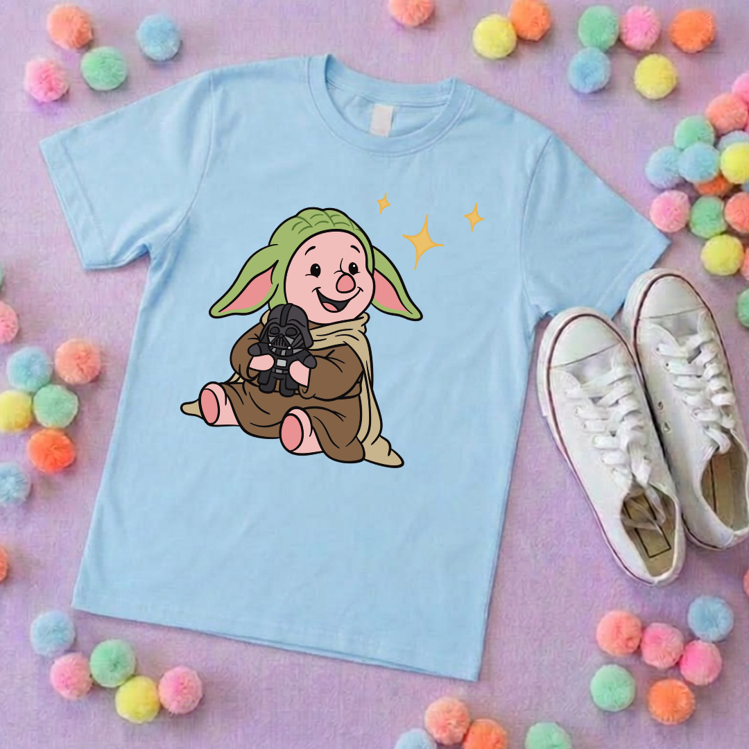 Galaxy Piglet Park Life T-Shirt, Ears, Florida, Orlando, Cruise Holidays T-Shirts, Holiday Outfits - Adults & Kids Sizes - Cotton T-Shirt