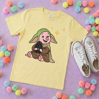 Galaxy Piglet Park Life T-Shirt, Ears, Florida, Orlando, Cruise Holidays T-Shirts, Holiday Outfits - Adults & Kids Sizes - Cotton T-Shirt