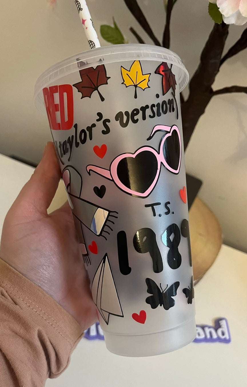 TS Swiftie Cold Cup 24oz Personalised with name