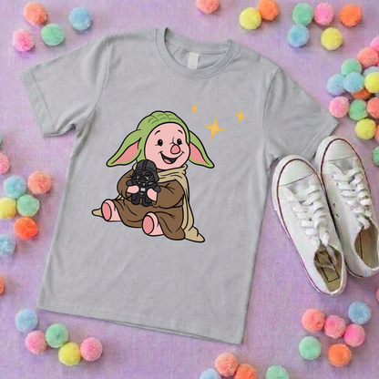 Galaxy Piglet Park Life T-Shirt, Ears, Florida, Orlando, Cruise Holidays T-Shirts, Holiday Outfits - Adults & Kids Sizes - Cotton T-Shirt