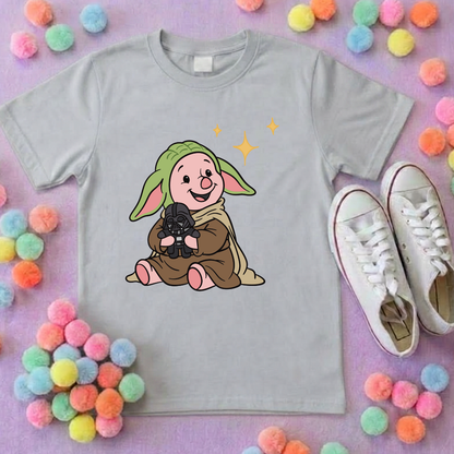 Galaxy Piglet Park Life T-Shirt, Ears, Florida, Orlando, Cruise Holidays T-Shirts, Holiday Outfits - Adults & Kids Sizes - Cotton T-Shirt