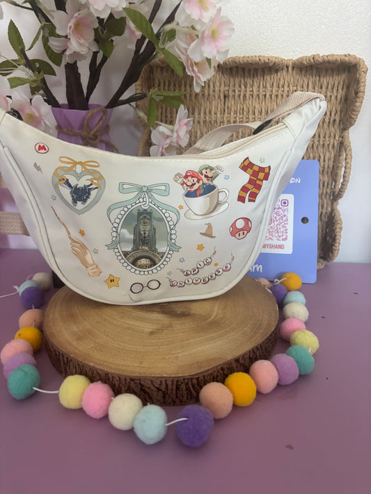 Favourite Epic, Epic Universe, Universal Dumpling Bags, Printed Inspired Cross Body Bags, Theme Park Bags, Florida, Orlando, Paris