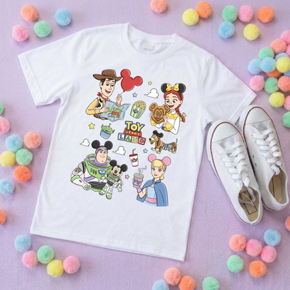 Toys Story Besties Full Art Park Life T-Shirt, Ears, Florida, Orlando, Cruise Holidays T-Shirts, Holiday Outfits - Adults & Kids Sizes - Cotton T-Shirt