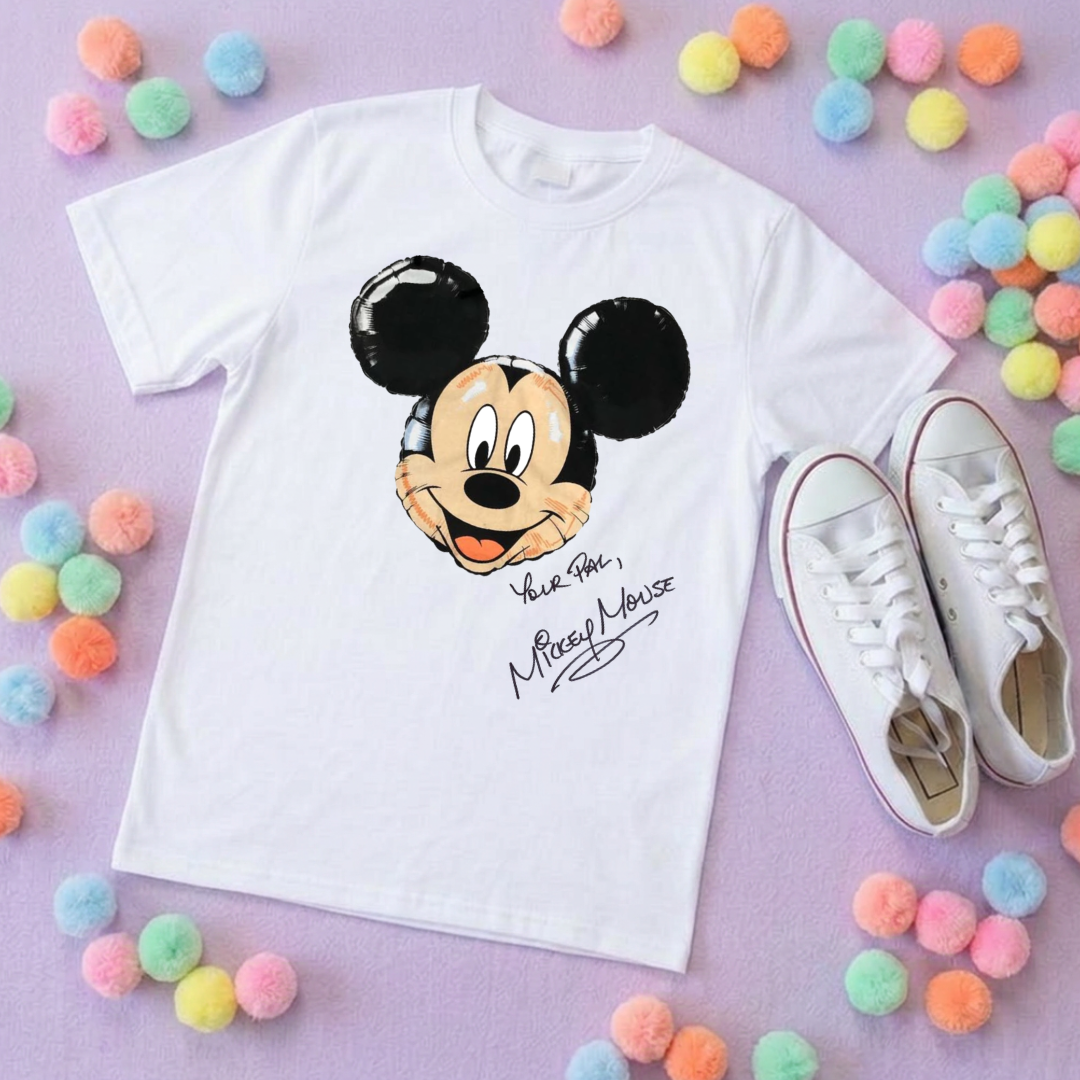 Magical Kingdom, Mouse Balloon, Printed T-Shirt, Florida, Orlando, Magical World - Adults & Kids Sizes