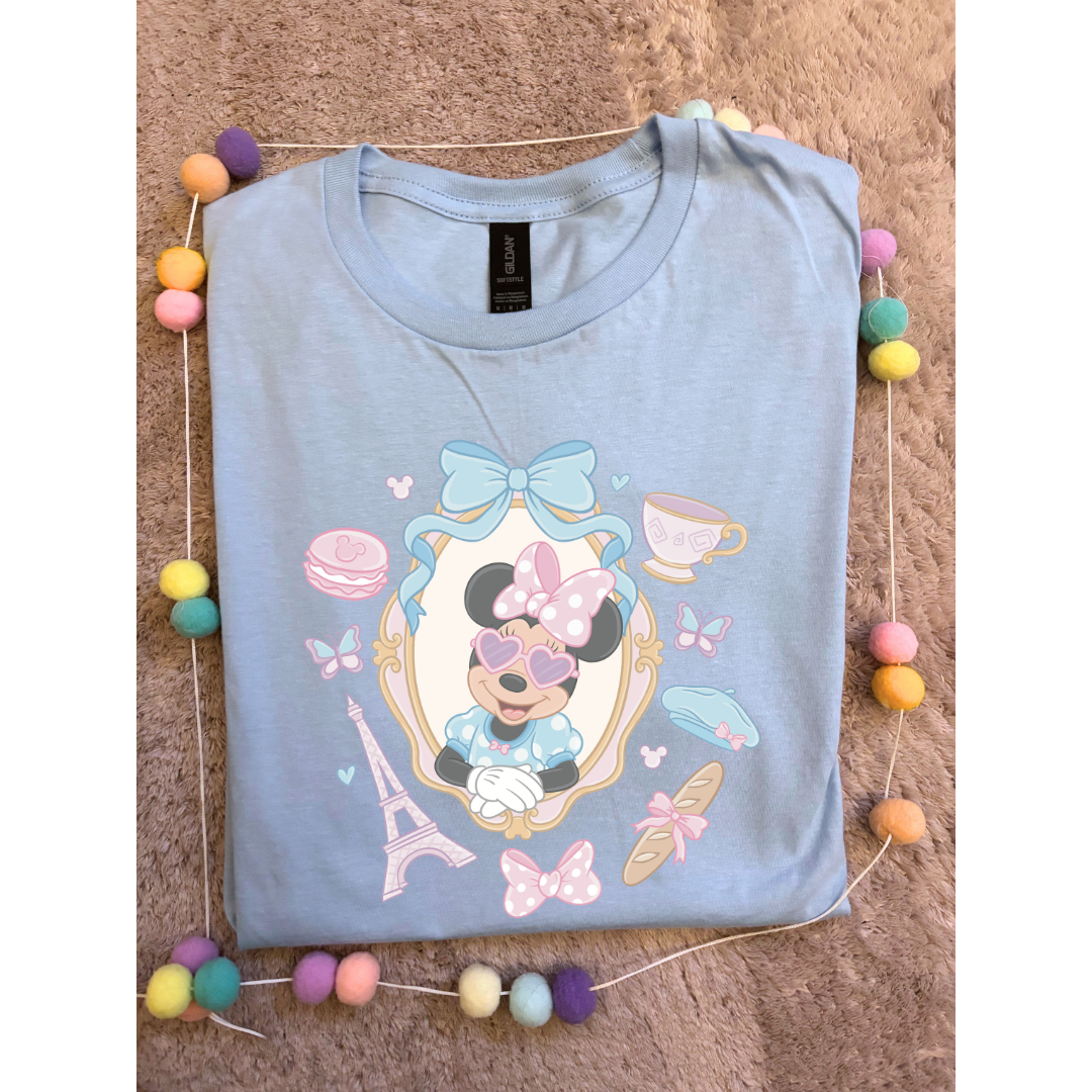 Ooh La La Minnie Park Life T-Shirt, Ears, Paris, Orlando, Holidays T-Shirts, Holiday Outfits - Adults & Kids Sizes - Cotton T-Shirt