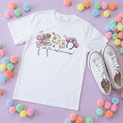 Rapunzel Princess Tower Inspired Printed T-Shirt, Princess Movie, Mouse Ears, Golden Hair Princess- Adults & Kids Sizes - Cotton T-Shirt