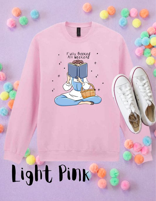 Fully Booked Belle Sweatshirt, Ears, Florida, Orlando, Jumper, Halloween Outfits, - Adults & Kids Sizes - Cotton Sweatshirt