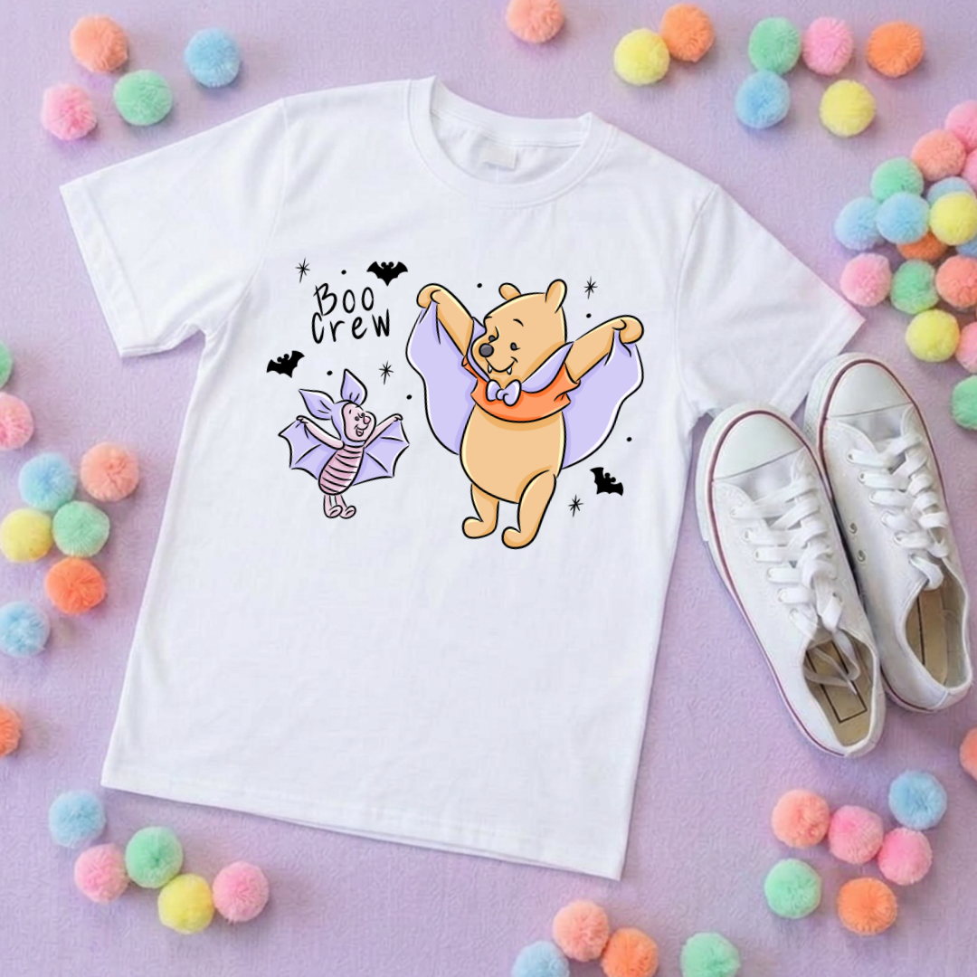 Pooh Boo Crew Park Life T-Shirt, Ears, Florida, Orlando, Cruise Holidays T-Shirts, Holiday Outfits - Adults & Kids Sizes - Cotton T-Shirt