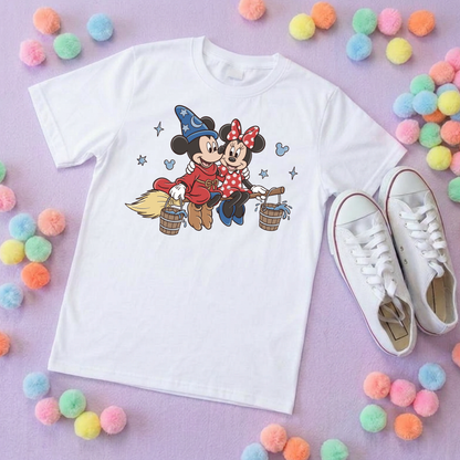 Magical Sorcerer and Minnie T-Shirt, Florida, Orlando, Magical World - Adults & Kids Sizes