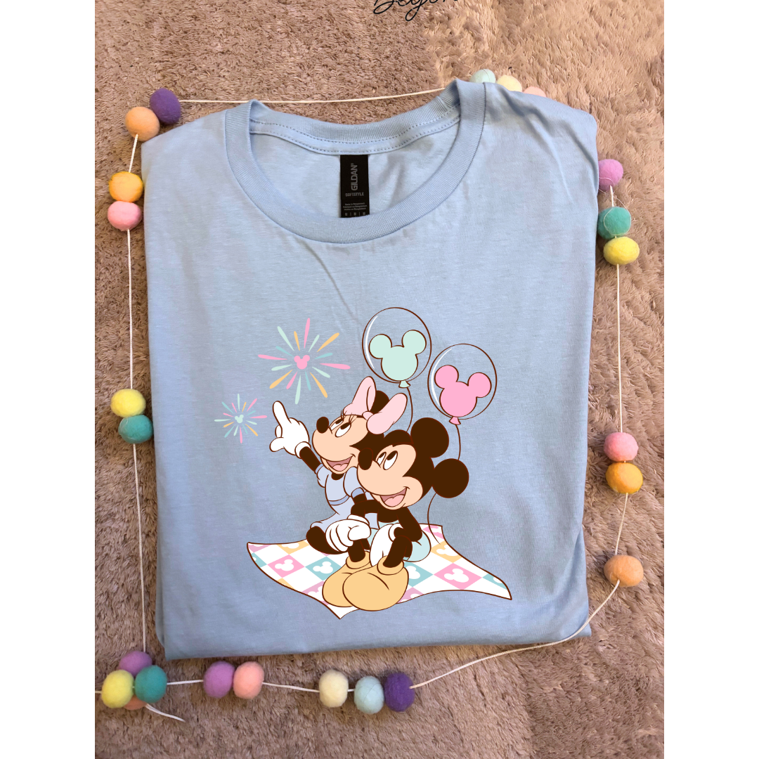 Firework Friends, Park Life T-Shirt, Ears, Florida, Orlando, Cruise Holidays T-Shirts, Holiday Outfits - Adults & Kids Sizes - Cotton T-Shirt