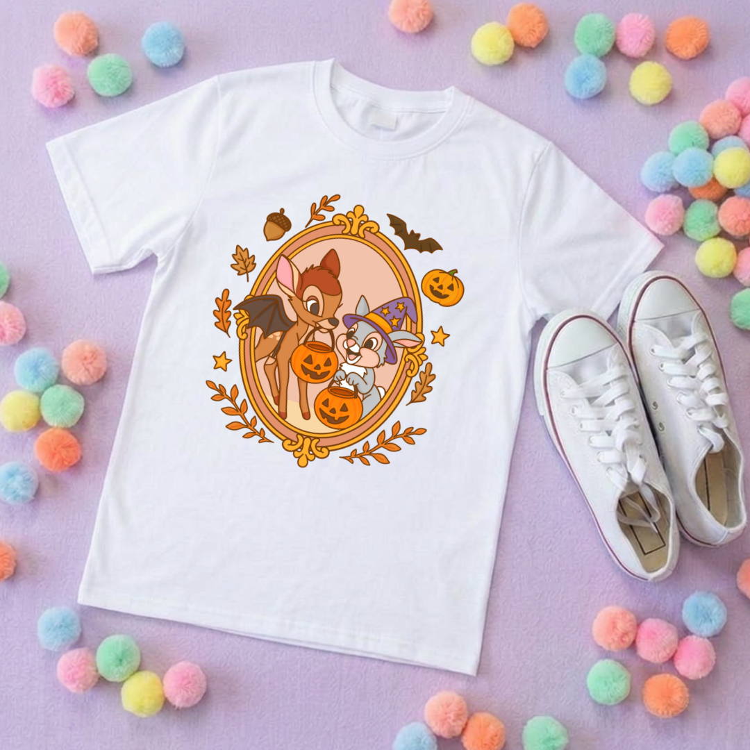 Pumpkin Pals Bambi Park Life T-Shirt, Ears, Florida, Orlando, Cruise Holidays T-Shirts, Holiday Outfits - Adults & Kids Sizes - Cotton T-Shirt
