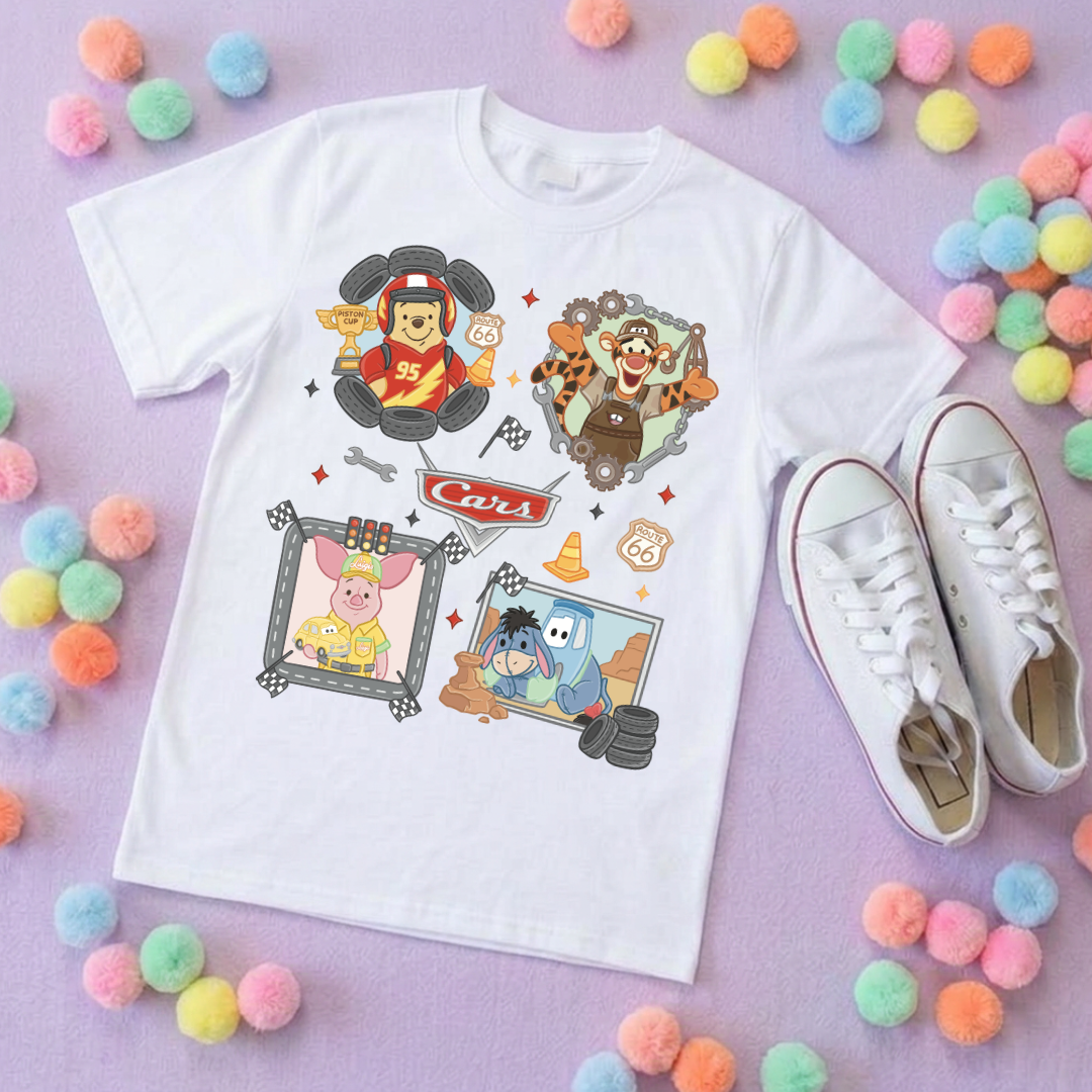 Cars Besties Park Life T-Shirt, Ears, Florida, Orlando, Cruise Holidays T-Shirts, Holiday Outfits - Adults & Kids Sizes - Cotton T-Shirt