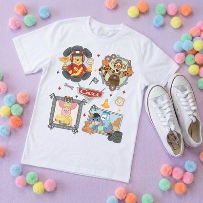 Cars Besties Park Life T-Shirt, Ears, Florida, Orlando, Cruise Holidays T-Shirts, Holiday Outfits - Adults & Kids Sizes - Cotton T-Shirt