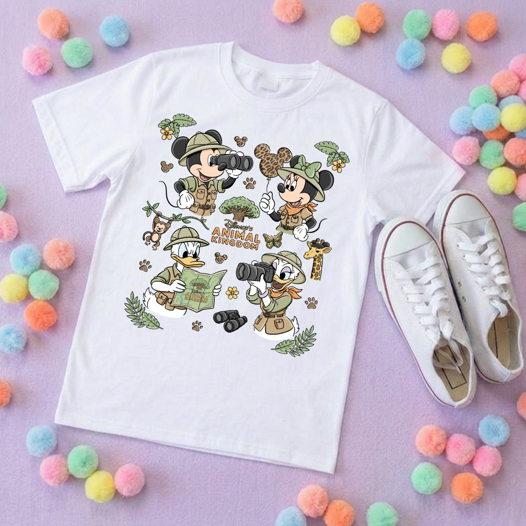 Animal Kingdom Full Art Park Life T-Shirt, Ears, Florida, Orlando, Cruise Holidays T-Shirts, Holiday Outfits - Adults & Kids Sizes - Cotton T-Shirt (Copy)