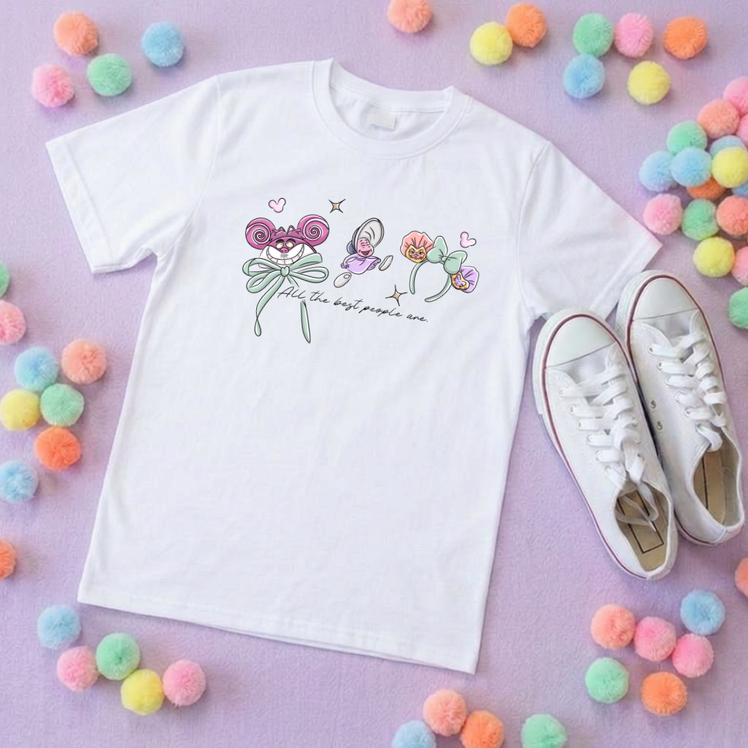 Alice, Smiley Cat Ears Inspired Ears T-Shirt, Florida, Orlando - Adults & Kids Sizes - Cotton T-Shirt