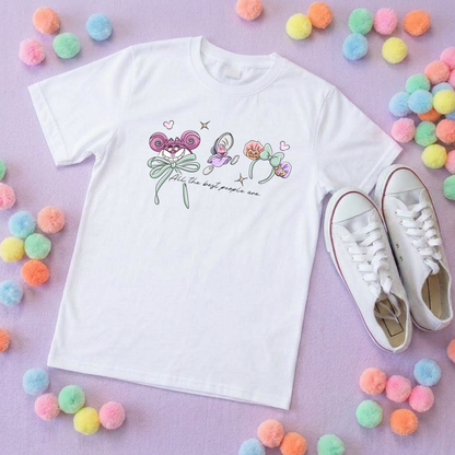 Alice, Smiley Cat Ears Inspired Ears T-Shirt, Florida, Orlando - Adults & Kids Sizes - Cotton T-Shirt