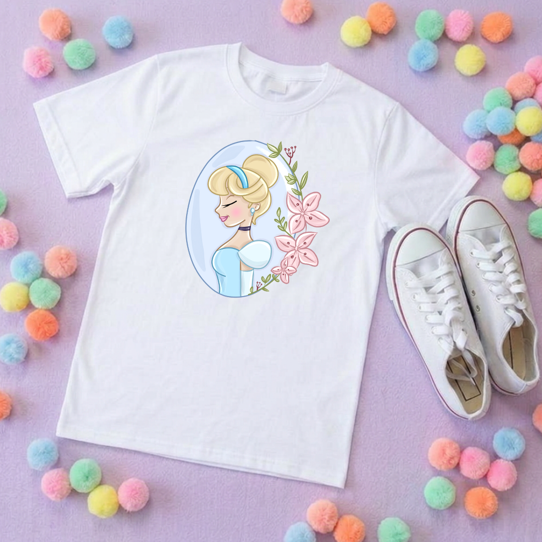 Ballgown Princess Inspired Printed T-Shirt, Princess Movie, Mouse Ears, Princess- Adults & Kids Sizes - Cotton T-Shirt