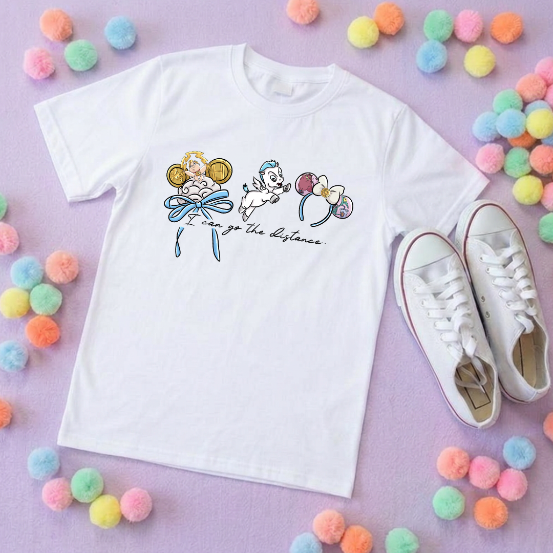 Hercules, Pegasus Inspired Printed Sand T-Shirt, Greek Gods, Muses, Hades Inspired Character T-Shirts - Adults & Kids Sizes - Cotton T-Shirt