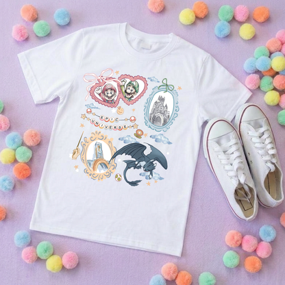 Universe Epic Inspired Printed T-Shirt, Theme Park, Orlando, Inspired Character T-Shirts - Adults & Kids Sizes - Cotton T-Shirt