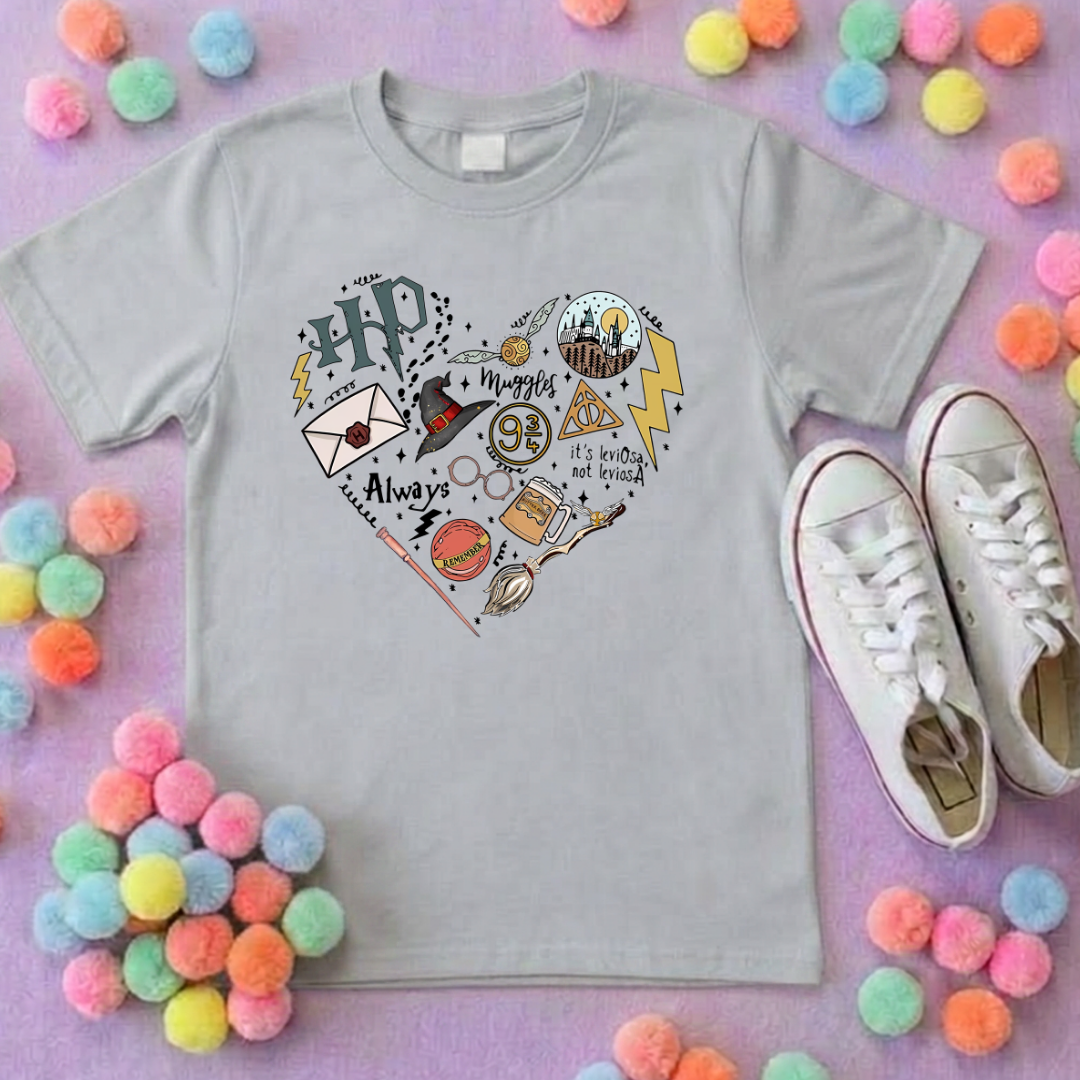 Harry Potter Inspired Printed T-Shirt, Theme Park, Orlando, Inspired Character T-Shirts - Adults & Kids Sizes - Cotton T-Shirt