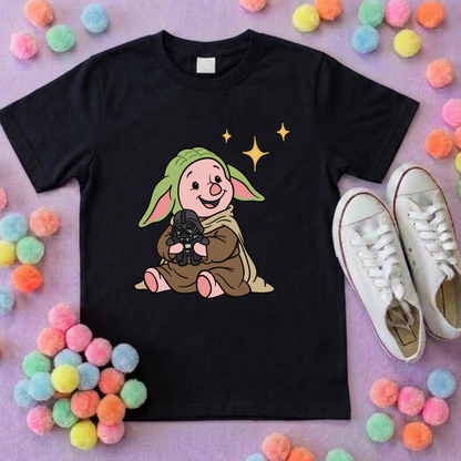 Galaxy Piglet Park Life T-Shirt, Ears, Florida, Orlando, Cruise Holidays T-Shirts, Holiday Outfits - Adults & Kids Sizes - Cotton T-Shirt