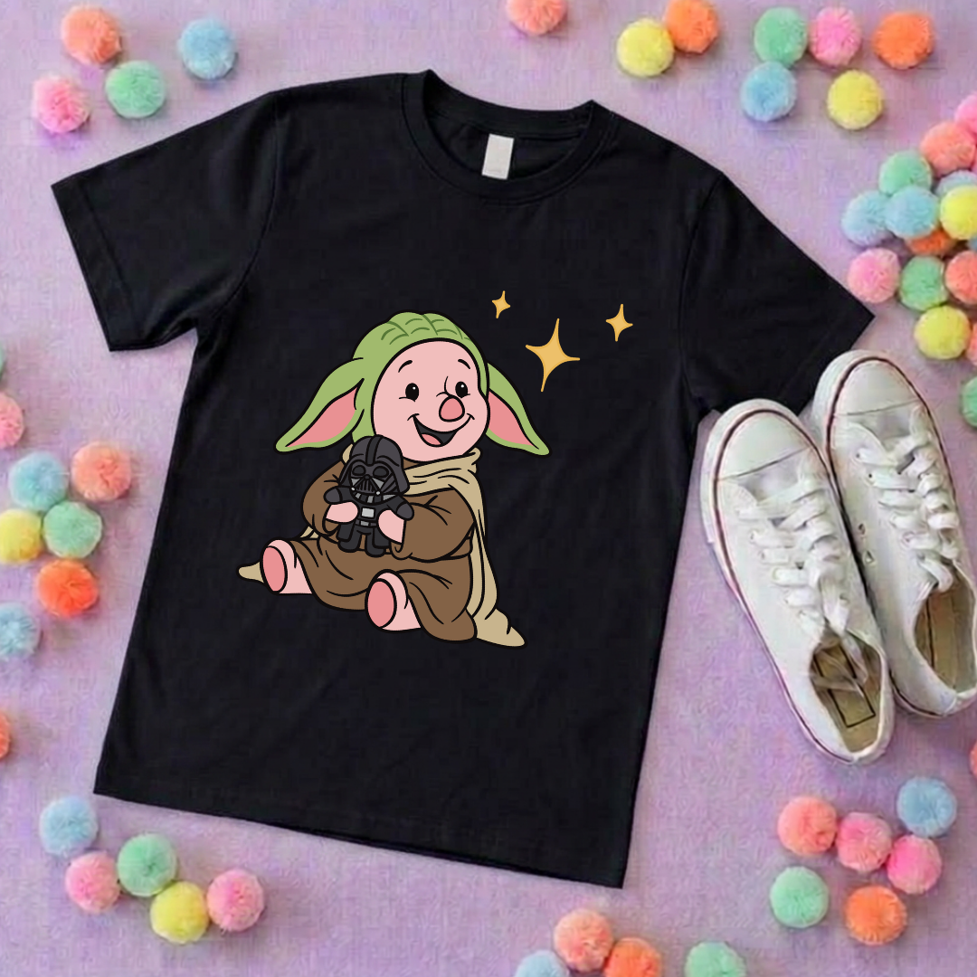 Galaxy Piglet Park Life T-Shirt, Ears, Florida, Orlando, Cruise Holidays T-Shirts, Holiday Outfits - Adults & Kids Sizes - Cotton T-Shirt