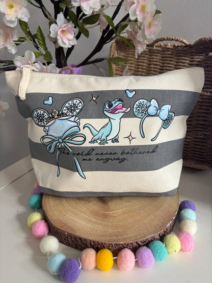 Frozen Sisters Make Up Bags, Printed Inspired Make Up Bags, Ears Bags, Florida, Orlando, Paris, Nautical Theme Make Up Bag