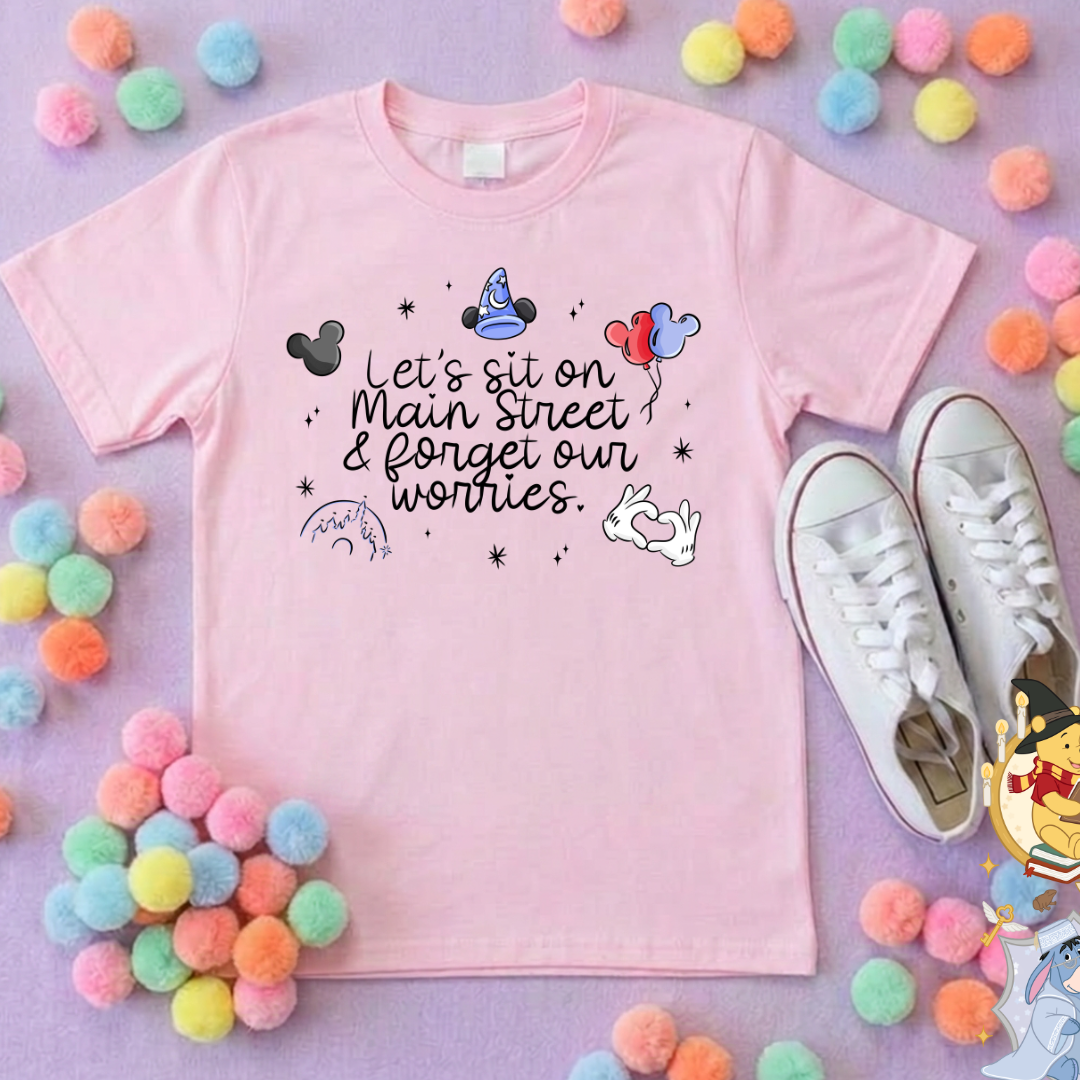 Mainstreet Park Life T-Shirt, Ears, Florida, Orlando, Cruise Holidays T-Shirts, Holiday Outfits - Adults & Kids Sizes - Cotton T-Shirt