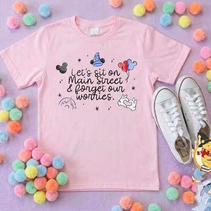 Mainstreet Park Life T-Shirt, Ears, Florida, Orlando, Cruise Holidays T-Shirts, Holiday Outfits - Adults & Kids Sizes - Cotton T-Shirt