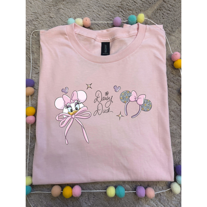 Magical Girlie Duck Bow Printed T-Shirt, Florida, Orlando, Magical World - Adults & Kids Sizes