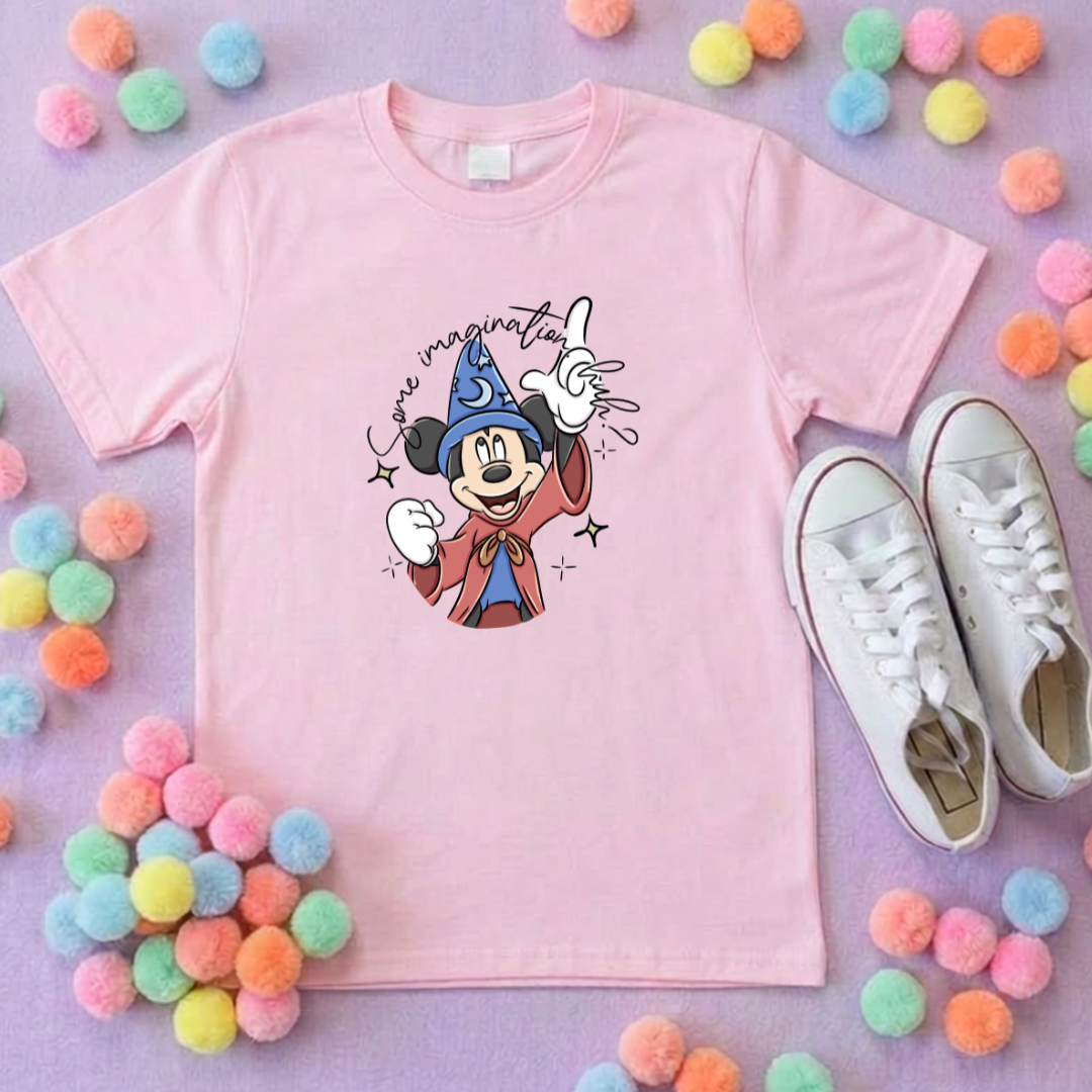 Magical Sorcerer, Some Imagination Printed T-Shirt, Florida, Orlando, Magical World - Adults & Kids Sizes