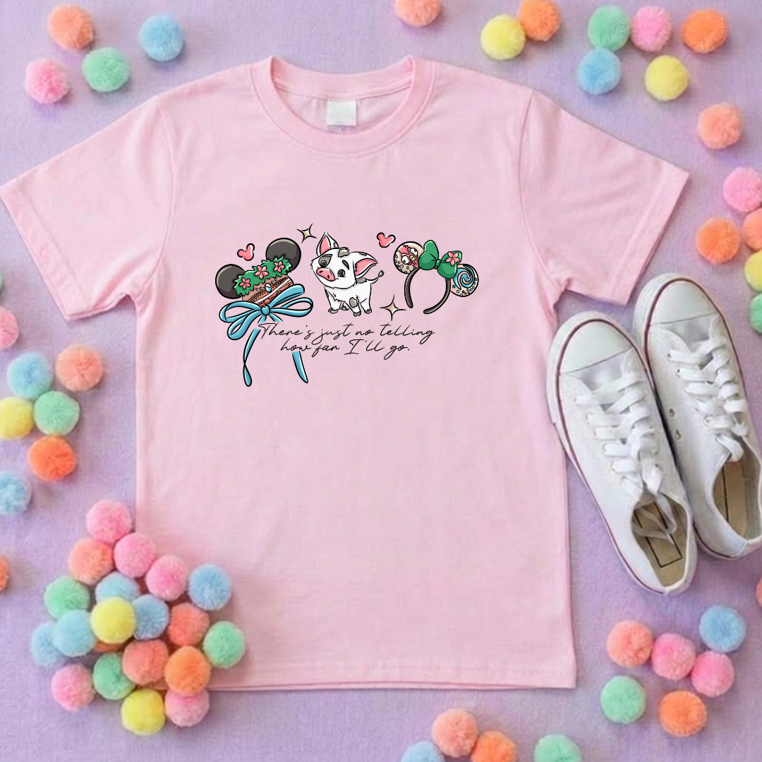 Moana and Friends Ears, Polynesian Hotel Theme Inspired T-Shirts, Inspired Printed T-Shirt, Princess Movie, Princess- Adults & Kids Sizes - Cotton T-Shirt