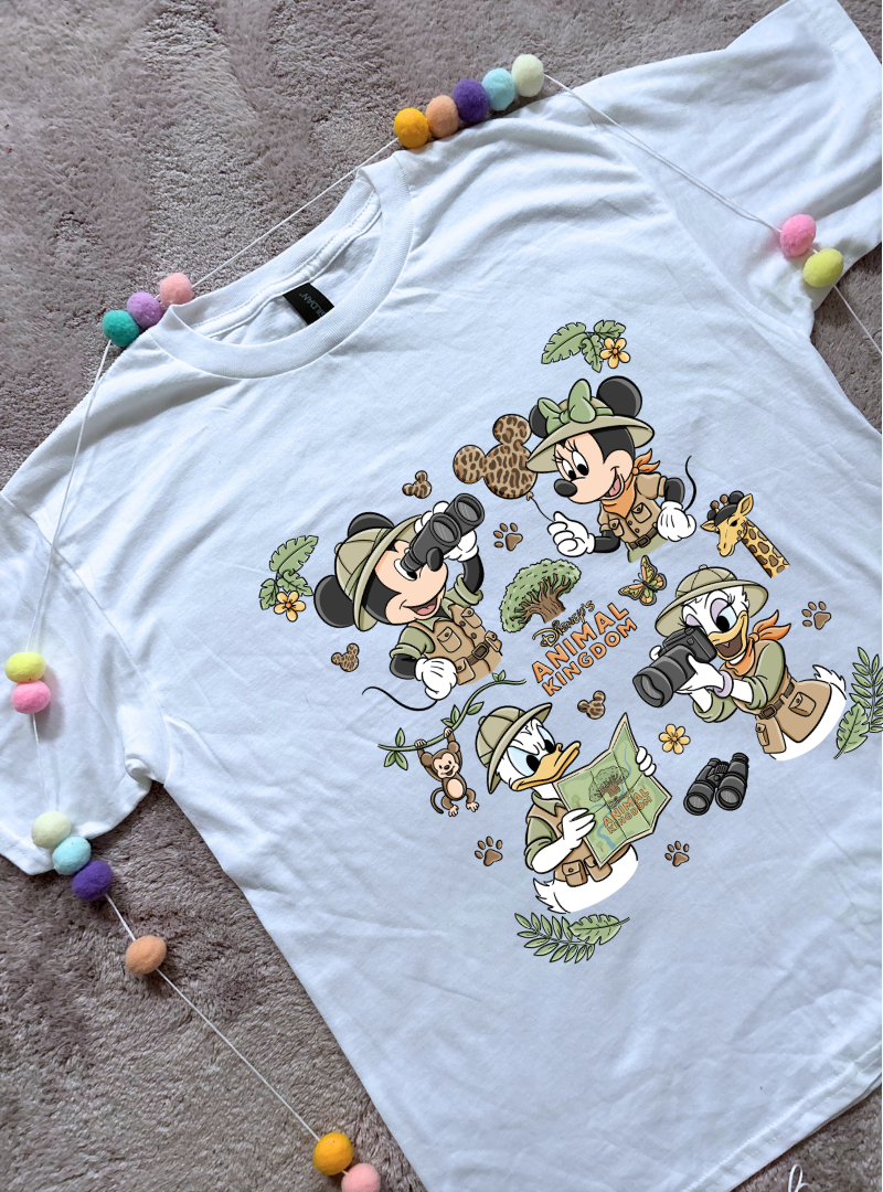 Animal Kingdom Full Art Park Life T-Shirt, Ears, Florida, Orlando, Cruise Holidays T-Shirts, Holiday Outfits - Adults & Kids Sizes - Cotton T-Shirt (Copy)