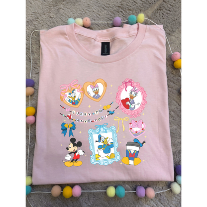 Duck, Daisy and Friends, Park Life T-Shirt, Ears, Florida, Orlando, Cruise Holidays T-Shirts, Holiday Outfits - Adults & Kids Sizes - Cotton T-Shirt