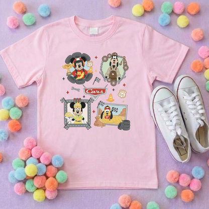 Cars Mouse Besties Park Life T-Shirt, Ears, Florida, Orlando, Cruise Holidays T-Shirts, Holiday Outfits - Adults & Kids Sizes - Cotton T-Shirt