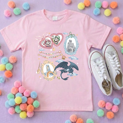 Universe Epic Inspired Printed T-Shirt, Theme Park, Orlando, Inspired Character T-Shirts - Adults & Kids Sizes - Cotton T-Shirt