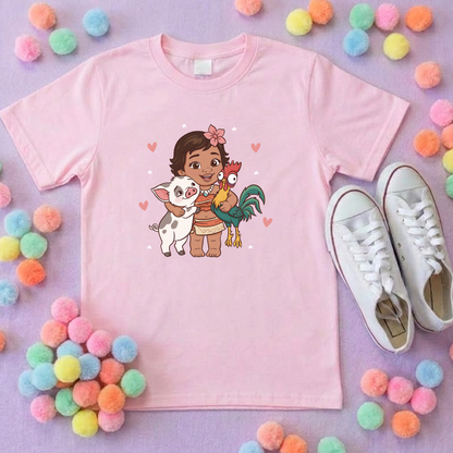 Moana Baby Besties, Polynesian Hotel Theme Inspired T-Shirts, Inspired Printed T-Shirt, Princess Movie, Princess- Adults & Kids Sizes - Cotton T-Shirt